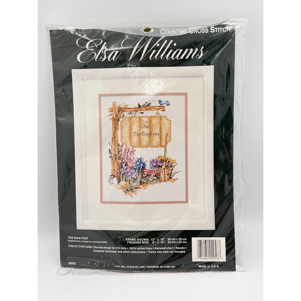 Elsa Williams The Sign Post Cross Stitch Kit 02053‎ 8x10 New